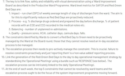 Points 7 to 11 of Dr Sturgess' Red 2 Green protocols