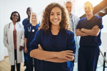 A virtual ward team of clinicians.