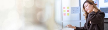 Image of overworked office worker
