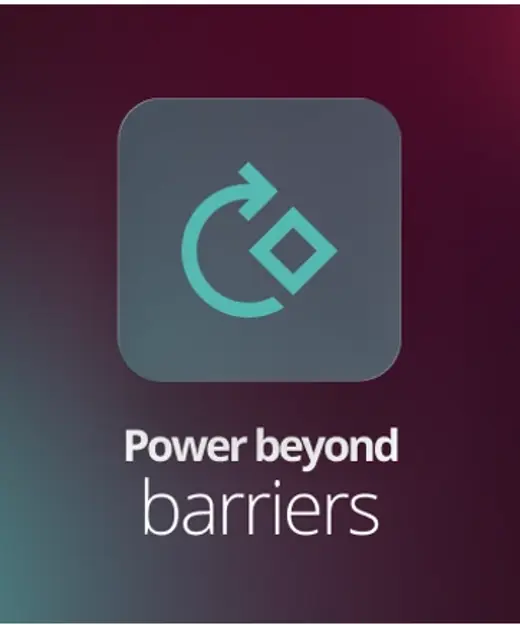 CaseMatters Evo graphic with circular arrow icon and the tagline Power beyond barriers