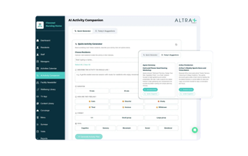 altra inapp screenshot