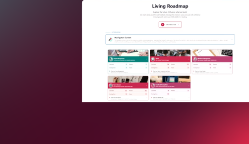 Introducing the Living Roadmap, now available in Access Evo