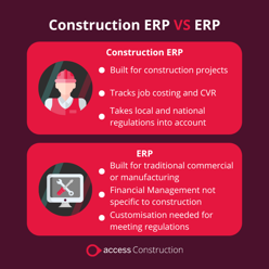 Construction ERP vs ERP