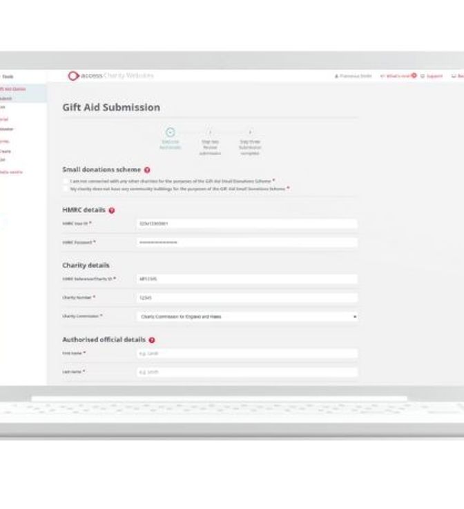 Charity Website Features Automation