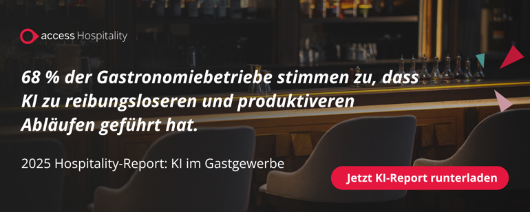 68 % der Gastronomiebetriebe stimmen zu, dass KI zu reibungsloseren und produktiveren Abläufen geführt hat.  2025 Hospitality-Report: KI im Gastgewerbe