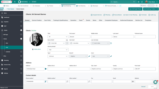 Access Care Rostering | Care Software | The Access Group