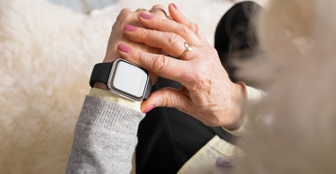 A wearable device that monitors patient vitals and reports them back to the virtual ward.