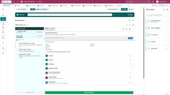 evo for healthcare interface